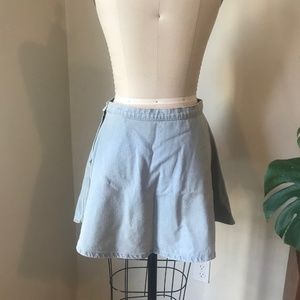 American Apparel denim mini skirt